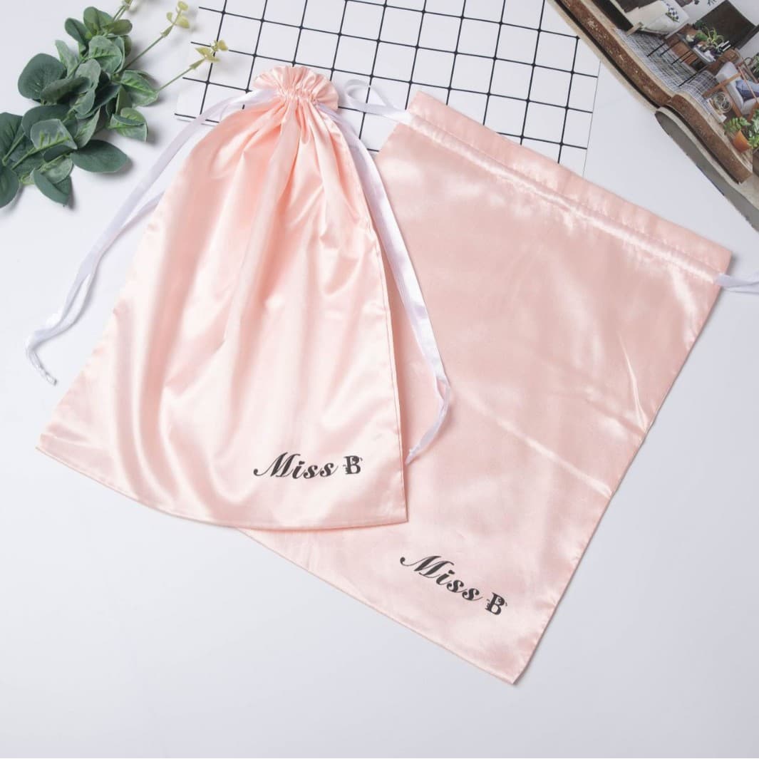 Silk Satin Drawstring Pouch for Collectibles, Premium Satin with Custom Logo, Drawstring Gift Bag, Dustproof Pouch