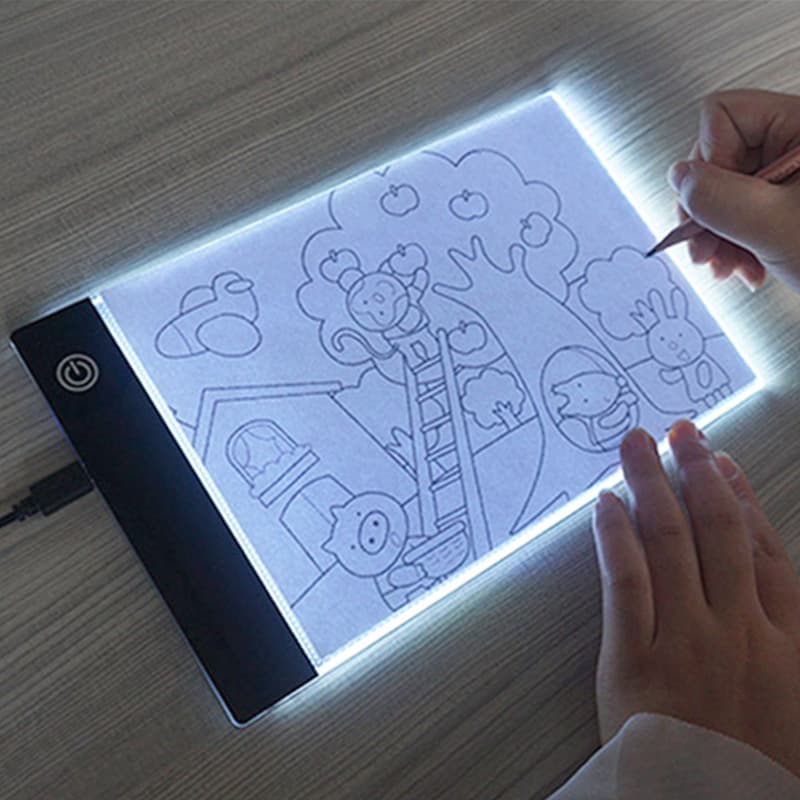 Light Box Tracing Board for Sketching, Calligraphy Practice, Diamond Painting, Anime Tracing, Professional Drawing Light Pad