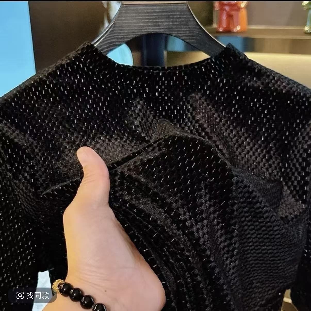 Light luxury trendy sequined men's round neck tops, fashionable and versatile, loose, high-end youth, new men's short-sleeved T-shirts