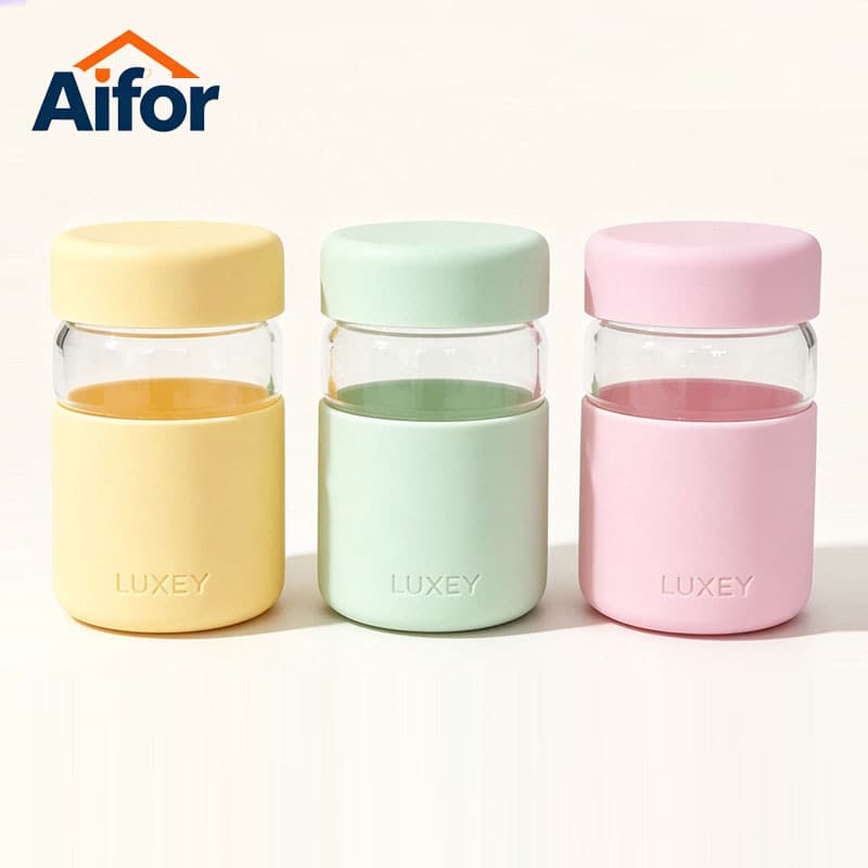 In-Stock Wholesale High Borosilicate Glass Tea Cup, Tea-Water Separation Cup for Office, New Fairy-Style Water Cup