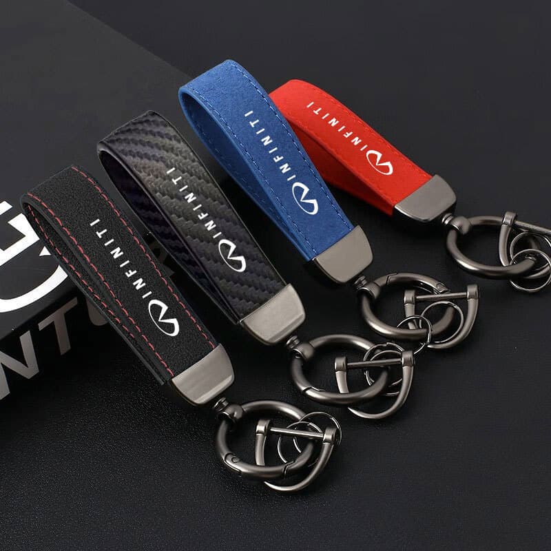 Fashionable Car Keychain Luxury Leather Accessory Suitable for Infiniti QX60 QX50 Q50L QX55 Automobile Gifts