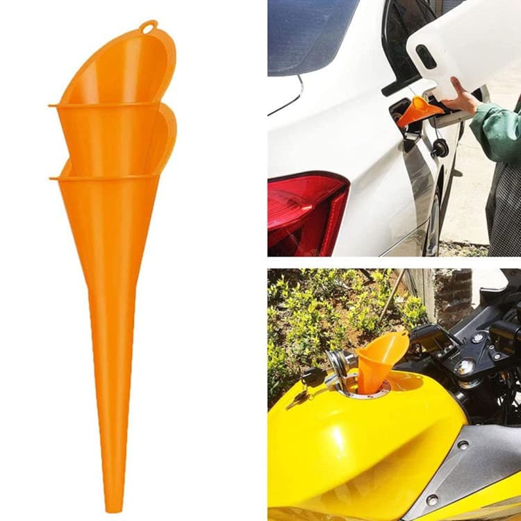 Plastic Funnel Transparent Fuel Large Diameter Oblique Mouth Split Gasoline Oil Motorcycle Long Mouth Household Tools