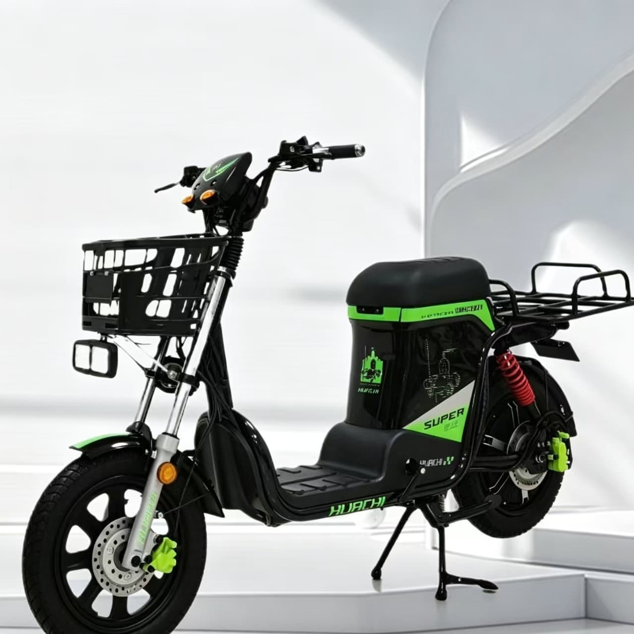 16-inch electric bicycle lithium battery takeout passenger foreign trade Russia hot sale food delivery bike accessories front suspension frame