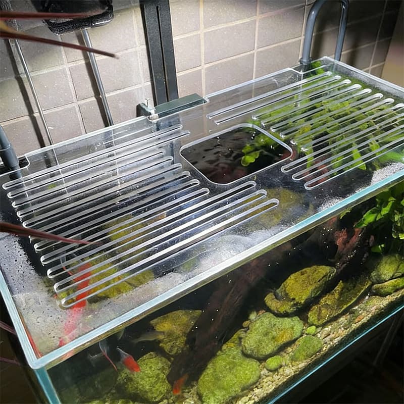 Custom Aquarium Lid Anti-Jump Net Cover Non-Deforming Acrylic Endurance Board Cover Stream Tank Fish Tank Anti-Jump Top Cover
