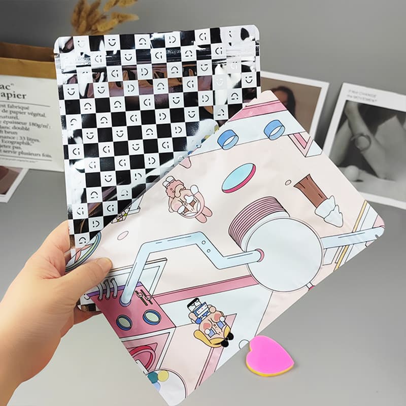 In Stock Labubu Crying Doll Stitch Self-Seal Bag Cartoon Storage Trendy Toy DIY Craft Blind Bag Sealed Zipper Pouch