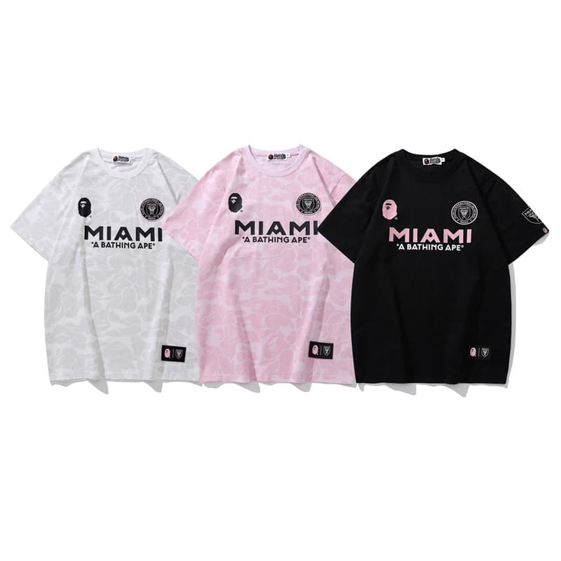 Japanese Ape Head Trendy Brand x PUBG Collaboration PUBG Pure Cotton Print Short Sleeve T-shirt Trendy Tee