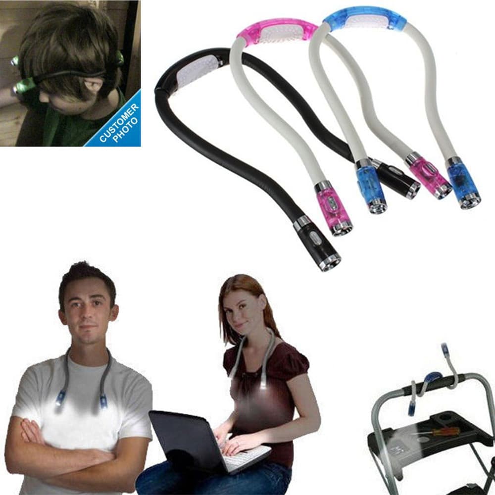 Cross-border Hot-seller Hug Light Portable LED Reading Light Bendable Hanging Neck Light Illumination Lamp