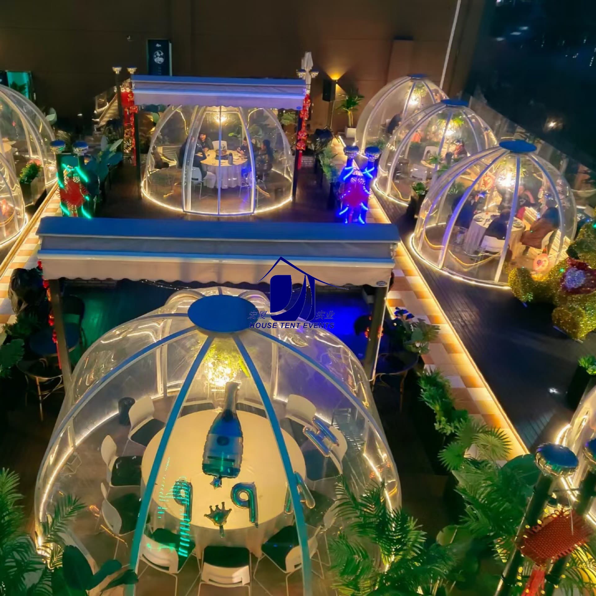 Outdoor terrace spherical glass bubble house restaurant sun room outdoor garden balcony pc star room tent hotel