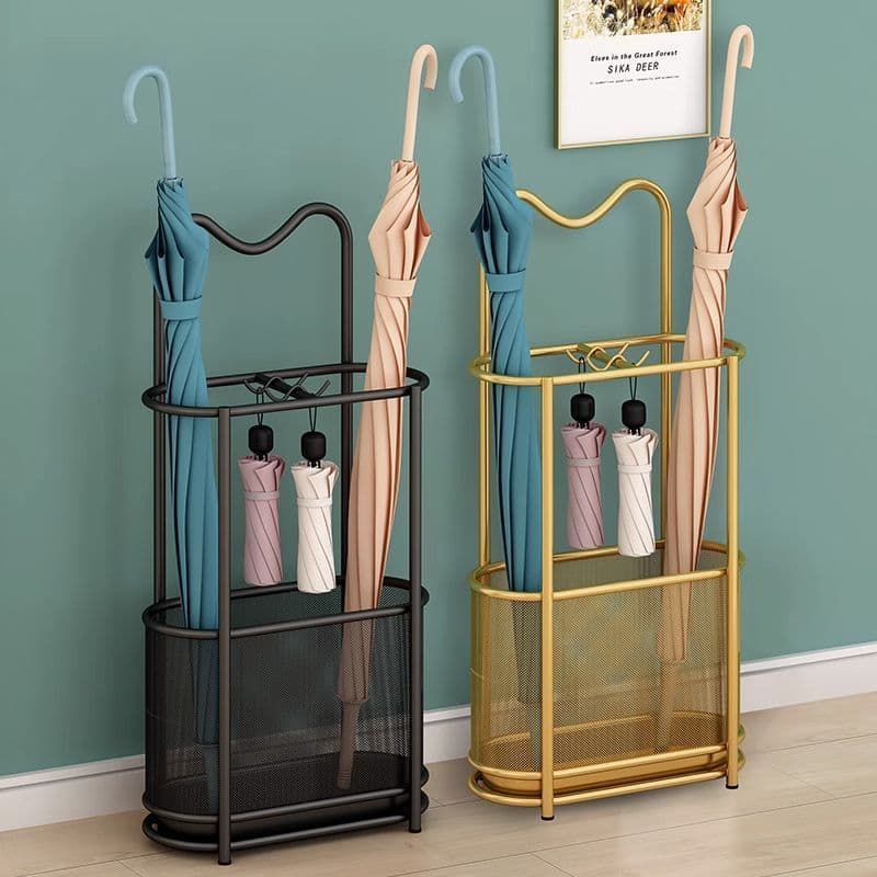 Umbrella Storage Rack for Home/Hotel Lobby/Commercial Use, Doorway Hanging Umbrella Organizer Bucket