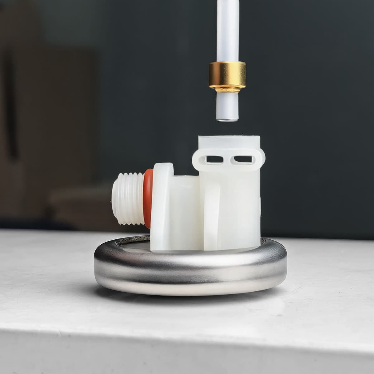 Coffee Machine Electromagnetic Pump Pressure Regulator Valve Compatible with Jura/Siemens/AEG Coffee Machines Flow Stabilizer Valve Pulse Damper