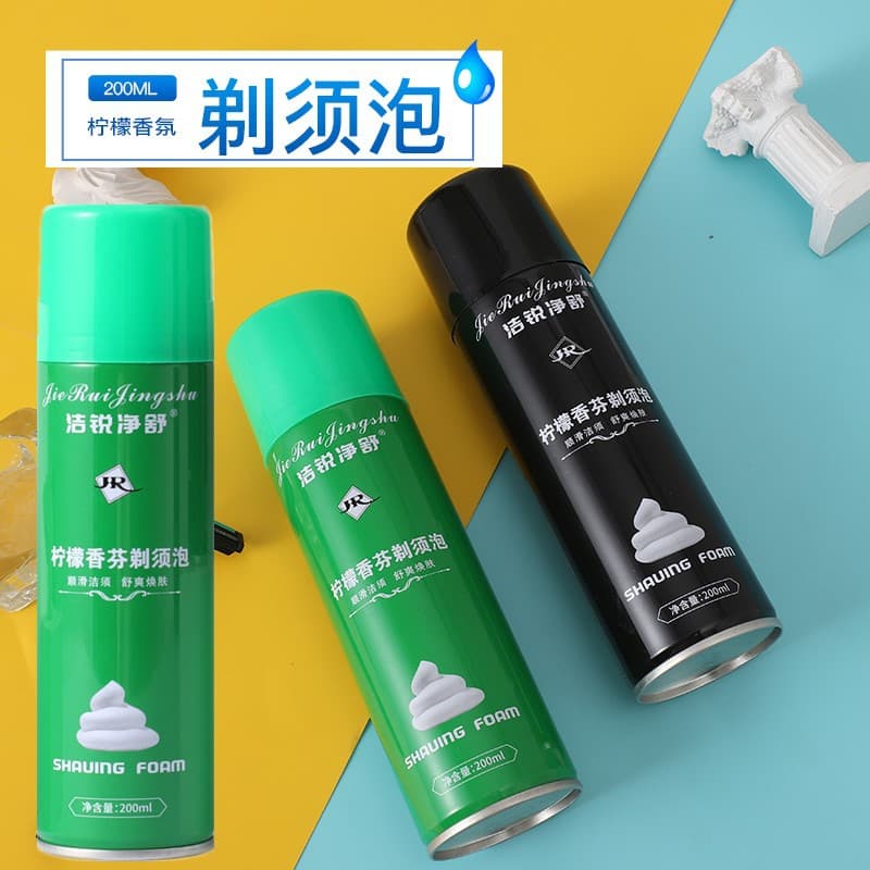 Factory Direct Jierui Shaving Foam for Men Manual Razor Matching Foam Shaving Cream 200g