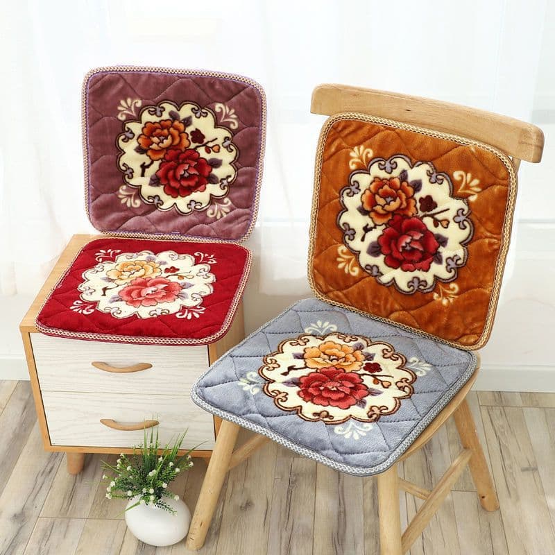 Winter seat cushion, extra thick and large plush chair pad, office mat, sofa cushion, stool pad, flannel material