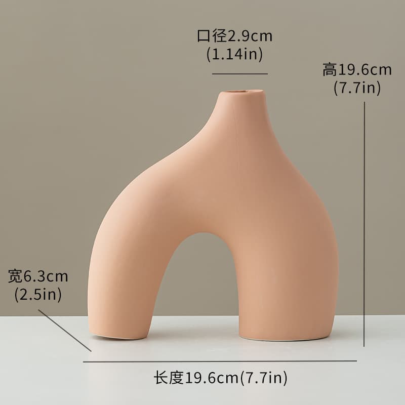 Ceramic Vase Set Morandi Decorative Ornaments Minimalist Flower Arrangement Vase Home Morandi Bottle Decoration