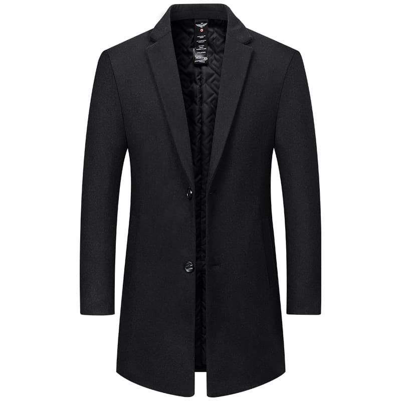 2025 Autumn/Winter New Men's Wool Overcoat Mid-Length Trench Coat Middle-Age Casual Multi-Color Outerwear Men's Clothing