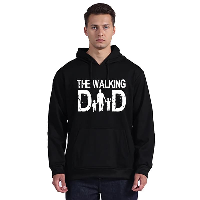 [Cross-border EU Size] The Walking Dad Hoodie Men Funny Dads Fathers