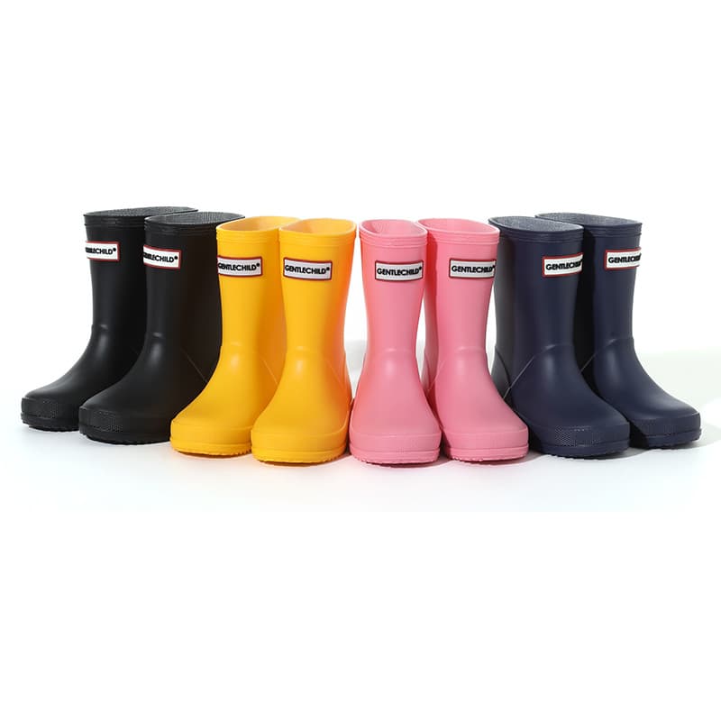 Manufacturer's original, simple, high-quality children's rain boots, export-grade boys' rain boots for 2-8 year olds, kindergarten rain boots, and girls' rain boots.