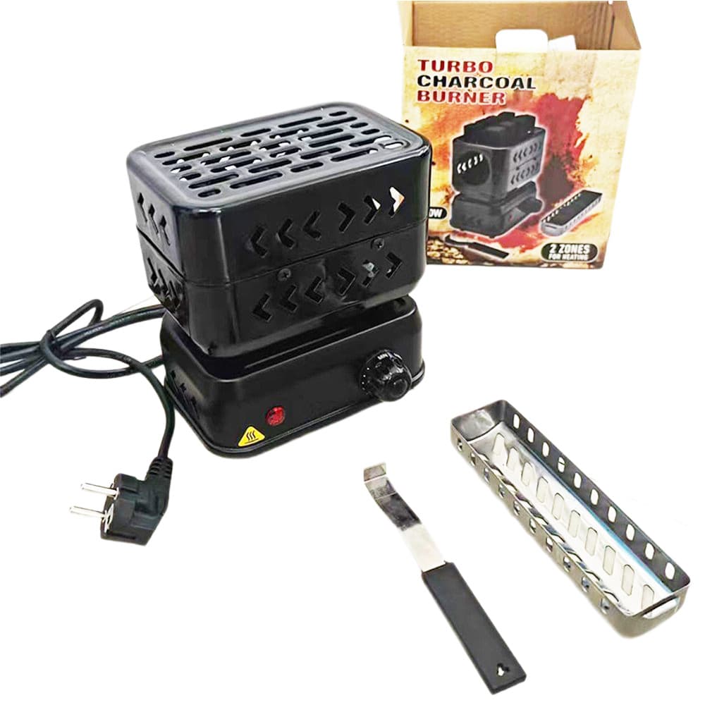Cross-border in-stock Arabic hookah charcoal stove, coconut charcoal, pull-out charcoal stove, square charcoal stove, electric stove accessories shisha