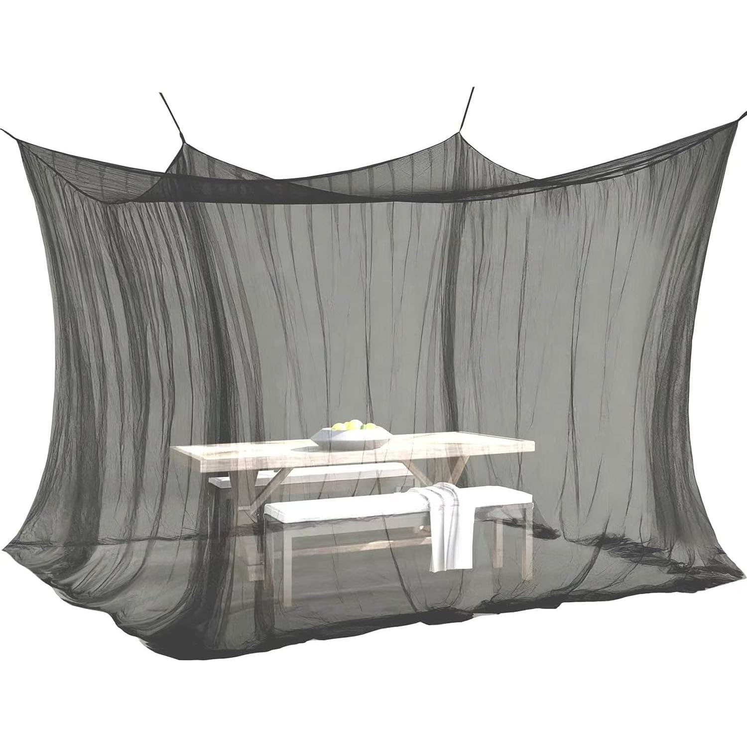 Cross-border Outdoor Single-Door Large Camping Mosquito Net, Indoor/Outdoor Universal Four-Sided Mosquito Net, Easy Setup Mosquito Net, No Installation Required