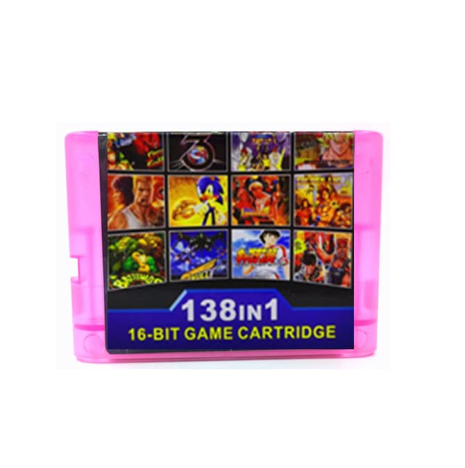 In Stock Wholesale Sega 16-bit Black Cartridge 138-in-1 Game Cartridge English Version All-in-One Chip US/Japan/Europe