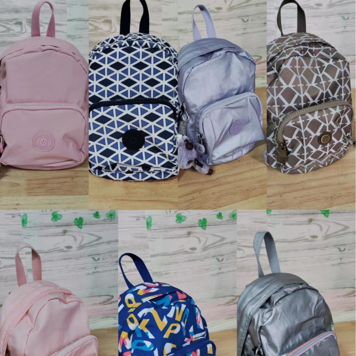 K12673 Mini Small Backpack, K-Series Nylon Material, Casual Simple Versatile Compact Daypack