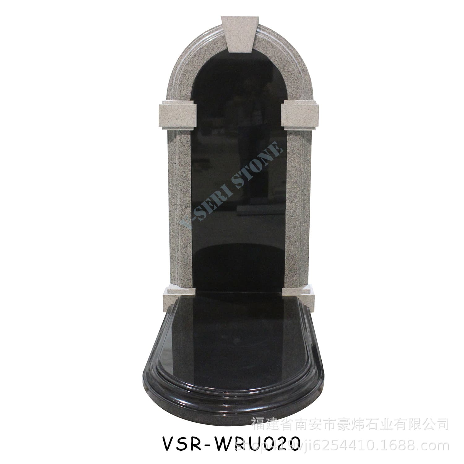 Art and culture combined Russian-style headstone, hard and corrosion-resistant granite stone