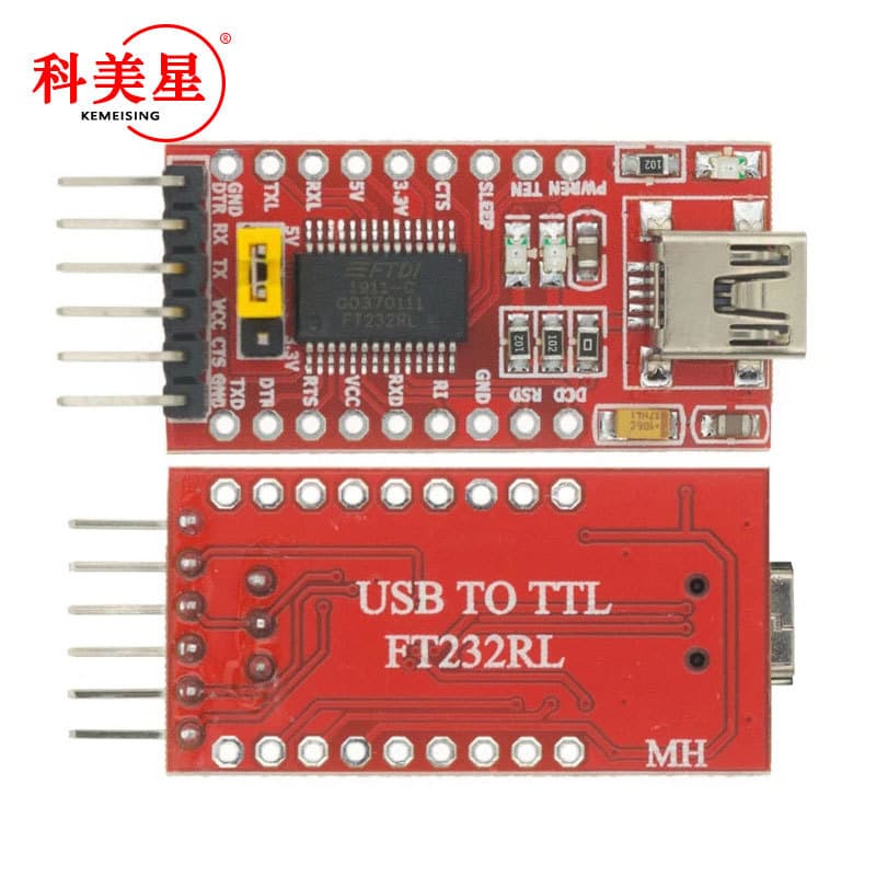 USB to TTL, Supports 3.3V 5V FT232RL Module, Download Cable, Mini Interface