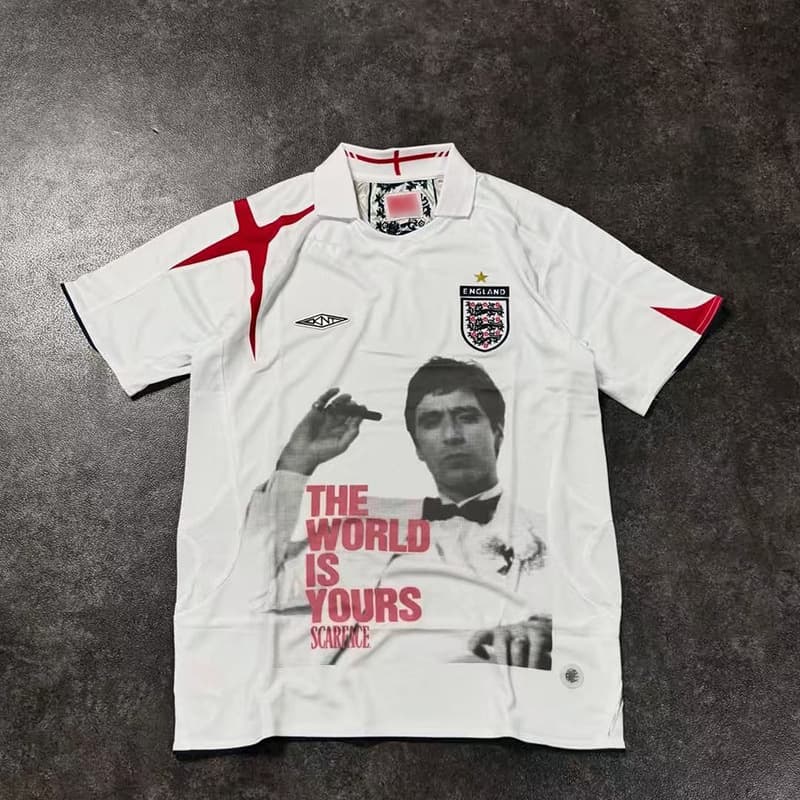 Scarface Al Pacino Character Print Soccer Jersey Fan Short Sleeve T-Shirt