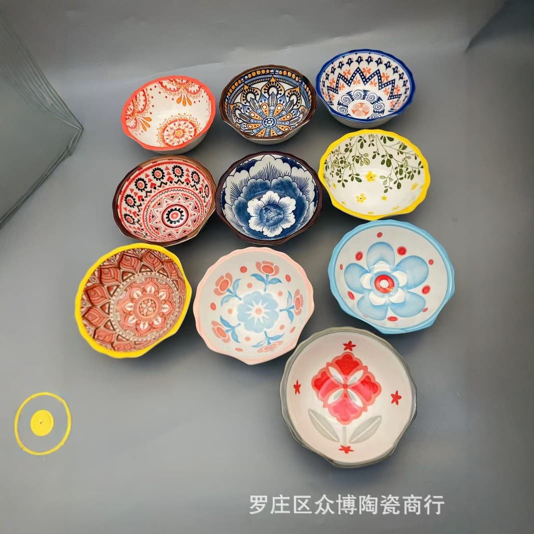 Shell Dish Creative Personalized Cartoon Ceramic Sauce Dish Seasoning Dish Dipping Dish Underglaze Color Dish Tableware