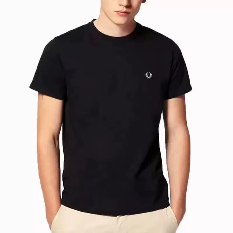 Men's Cotton T-Shirt FRED PERRY Pique Cotton Color Polo Shirt Short Sleeve Summer Striped Polo Shirt