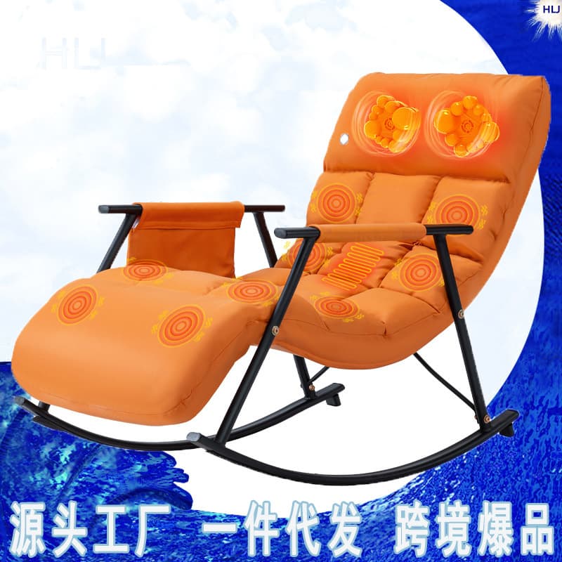 Rocking Massage Chair for Home Use, Russia Cross-Border Leisure Rocking Chair Recliner, Single Sofa Chair, Internet Celebrity Chair, Balcony Rocker
