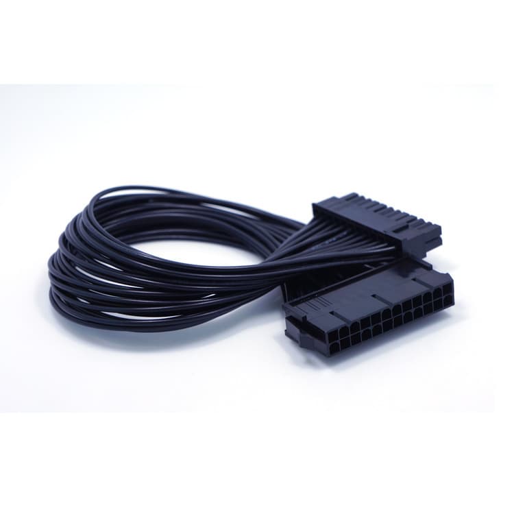 Computer Case Power Cable 24Pin Extension Cable, Split 20+4, Extended ATX Power Supply Cable