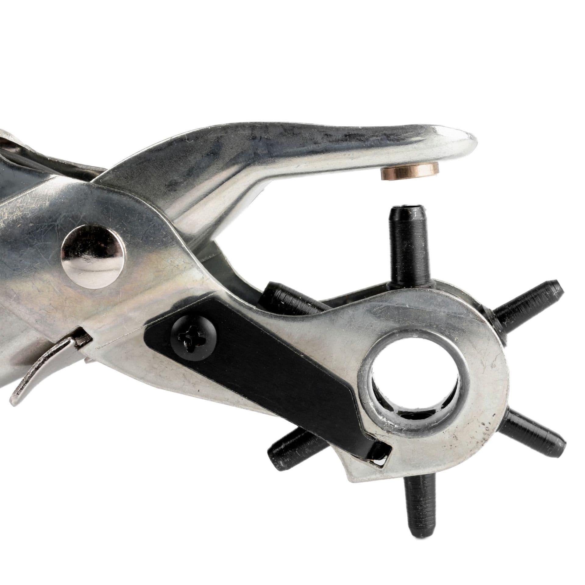 Multi-function Belt Hole Punch Pliers Round, Flat, and Oval Hole Punch Tool for Belts, Leather, and Paper
