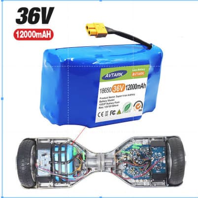Twist car battery 36V 12000AH 10 series 2 parallel lithium battery pack 18 650 power battery