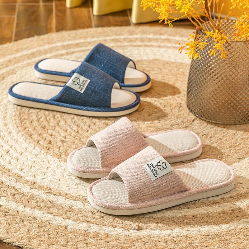 Hemp Slippers for Women, Spring Autumn All-Season Indoor Household Cotton Linen "Feels Like Stepping on Poop" Home Anti-Slip Summer Men Couples Wholesale