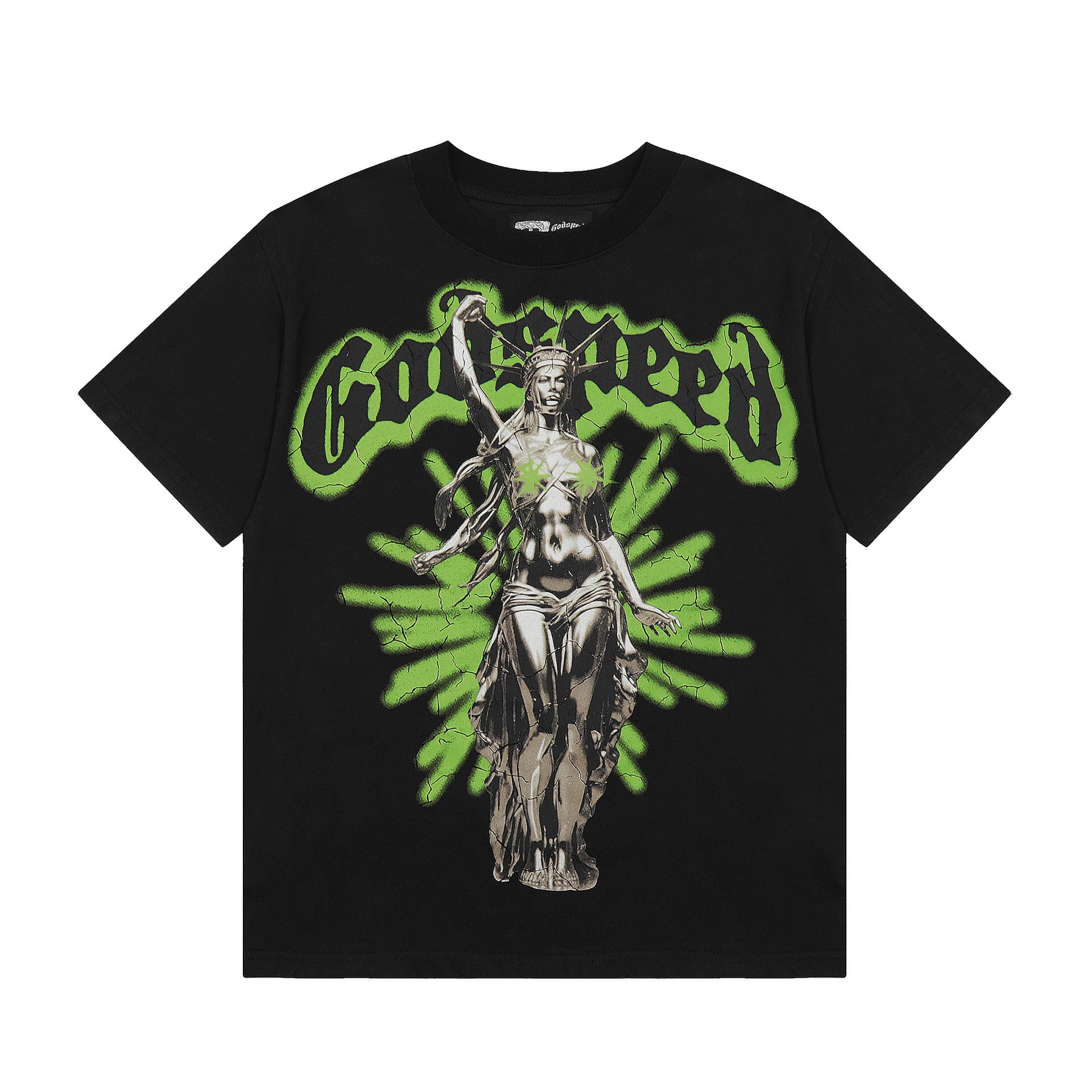 NFC Free H Series New European and American Skull Rock Band Unisex Loose Fit Short Sleeve T-Shirt Youth