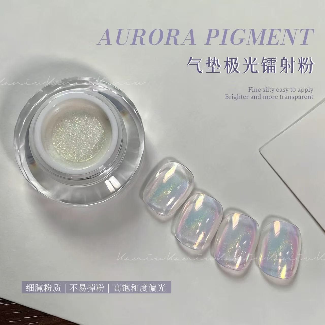 Ka Niu Manicure High Transparency Fill Light High Bright Color Plated Crystal Powder Increased Powder Non-Flying Powder Magic Mirror Powder Nail Decoration