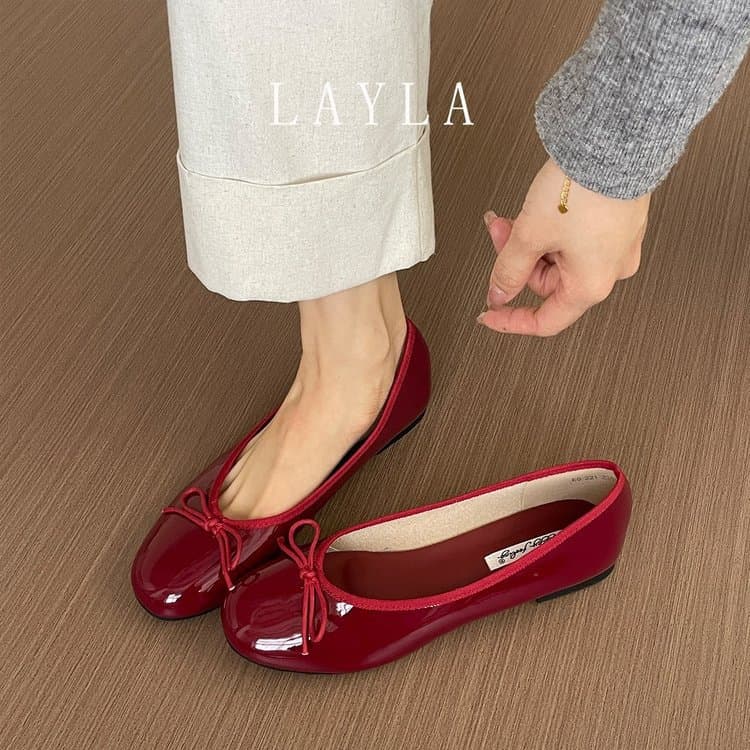 Spring and Summer Korean Style 2026 New Soft-Soled Ballet Flat Shoes, Comfortable Bowknot Loafers