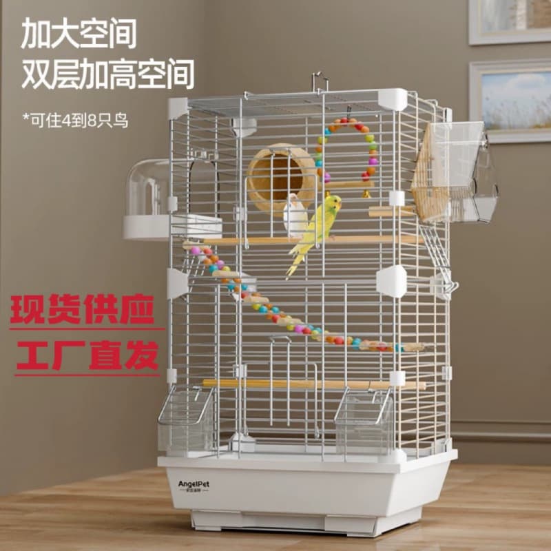 37 Bird Cage Acrylic Bird Cage for Budgie Cockatiel Lovebird Finch White-eye Large Villa Style Pet Cage
