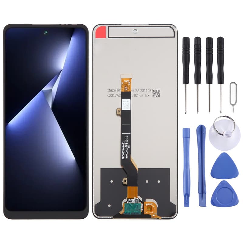 Compatible with Tecno Pova 5 Pro LH8n Screen Assembly LCD Display Inner and Outer Integrated Screen LCD Touch Screen