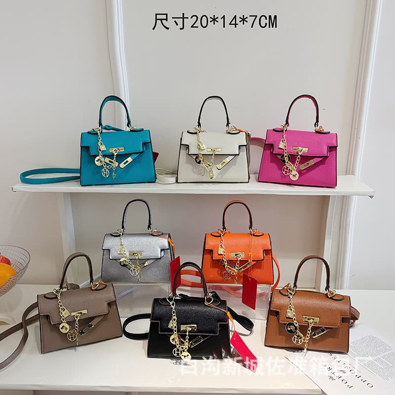 bags Cross-border women's bags 2025 new fashion handbags shoulder crossbody bag lock Kelly bag mother platinum bag