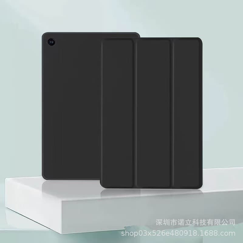 Compatible with Samsung Tab A8 10.5, A7 Lite T500, S6 Lite Protective Case Honeycomb Tri-Fold Leather Cover