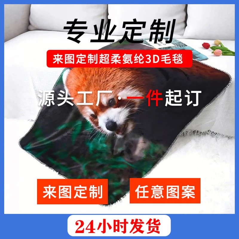 Double-Sided Super Soft Spandex 3D Blanket, Sofa Blanket, Decorative Blanket, Digital Printing, Multi-Functional Spring and Autumn Home Blanket