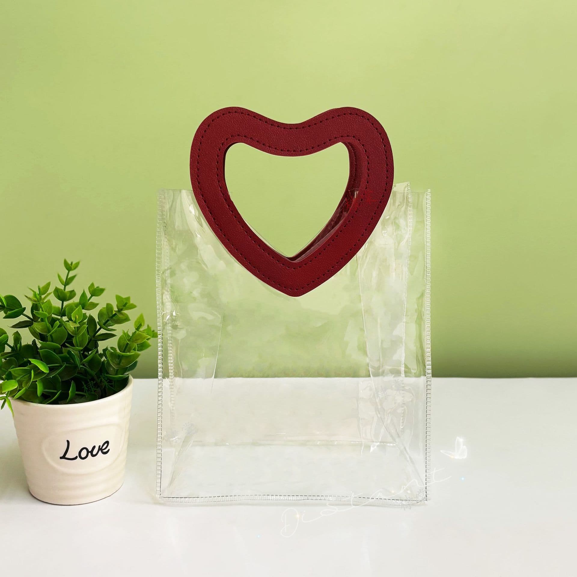 Clear PVC Handbag Round Gift Bag Wedding Candy Favor Bag Children's Day Gift Packaging Bag Wholesale