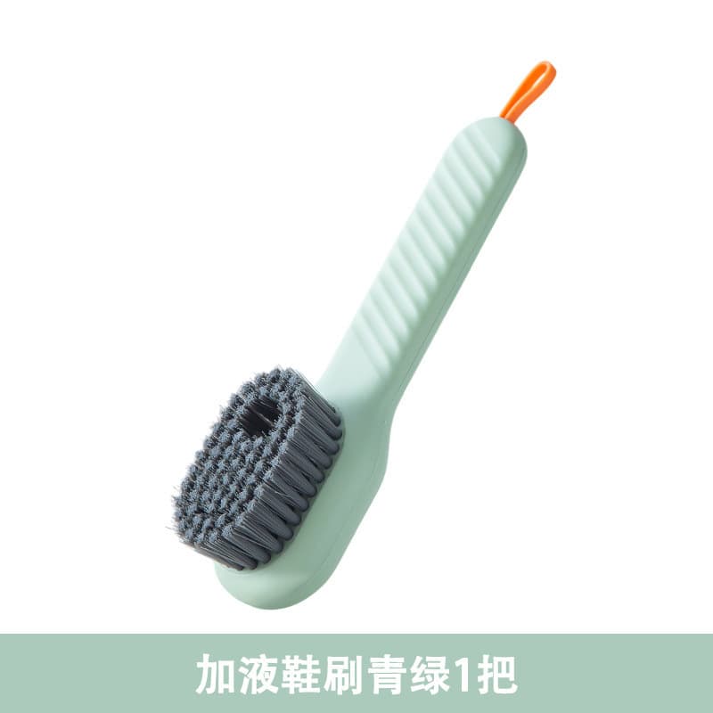 Multi-Function Liquid Dispensing Shoe Brush, Household Laundry Brush with Soft Bristles for Stain Removal, Non-Damaging Cleaning Tool
