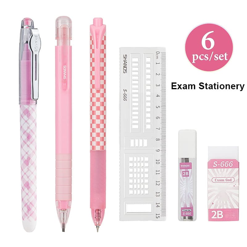 Stationery Exam Answer Sheet Automatic Pencil Neutral Test Card Pen Ruler Student Exam Kit Wholesale