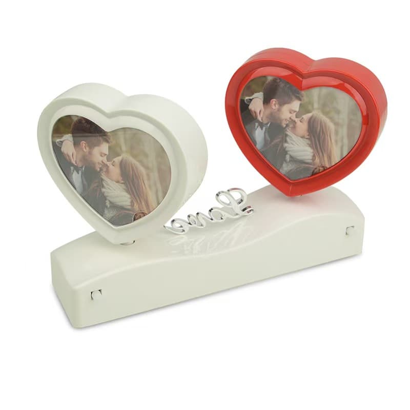 Internet celebrity style table setting Douyin same style creative photo frame LED light photo frame magic mirror wedding photo love gift cross-border
