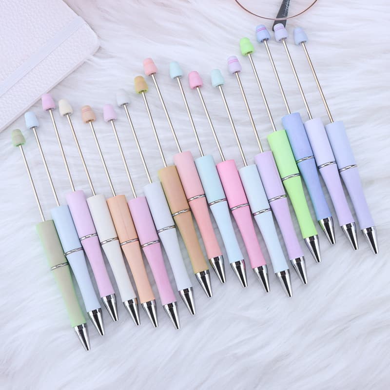 New UV color changing diy bead pen color changing bead pen diy beaded glossy ballpoint pen ready for delivery
