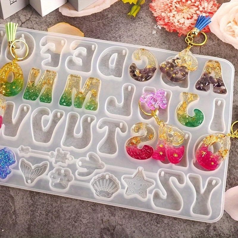 O 43990 Alphabet Number Mold DIY alphanumeric mold European and American cross-border