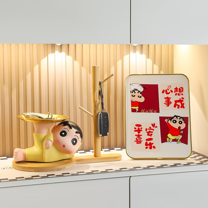 Crayon Shin-chan Key Organizer Decoration Home Entryway Hallway Living Room Desktop Niche Home Essentials