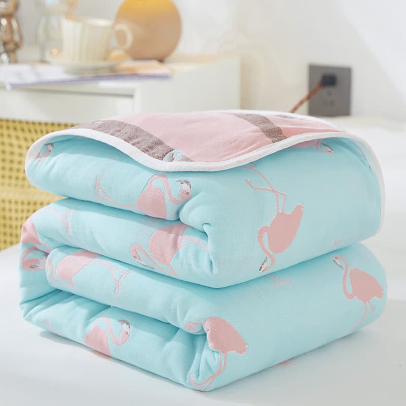 Pure cotton six-layer gauze towel quilt summer thin air-conditioned quilt 2025 new single lunch break blanket pure cotton summer quilt